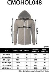Men’s Zip Up Hoodie Lightweight Long Sleeve Basic Slim Fit Cotton SweatShirt