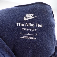 Nike Hoodie Mens Large Blue Dri Fit Hooded Shirt Pullover Sweatshirt Lightweight