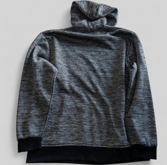 Steve’s Jeans Men’s 5X Big & Tall Gray/Black Fleece Pullover Oversized Hoodie