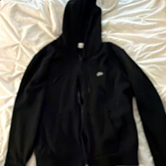 Lacoste teens XL Black Full Zip Hoodie Classic Fit Fleece Cotton Crocodile Logo