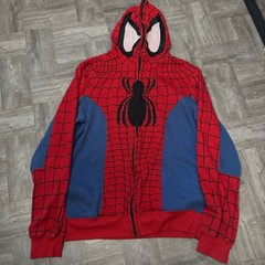 Rare Vintage Mad Engine Amazing Spider-Man Dead Stock Zip Up Hoodie Size Small