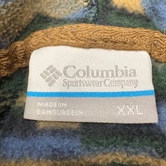 Columbia Fleece Hoodie Mens XXL Tan Aztec Geometric Pullover Outdoor Sweater