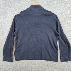 Banana Republic Dark Blue 1/4 Quarter Zip Size XL Pullover 100% Cotton WORN IN