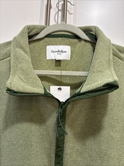 NWT Goodfellow Men’s ￼Green Fleece 1/4 Zip Pullover Size XXL Pockets Soft
