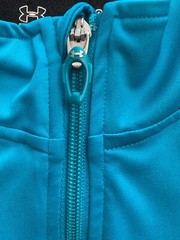 Under Armour LARGE 1/4 Zip Mens Blue Regular All Season Gear RUN Lightweight
