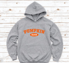 Pumpkin Season, Fall, Gray Unisex Hoodie