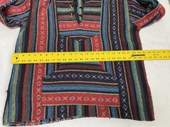 Multicolor Hippie Hoodie Mexican Baja Unisex (T)