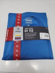 Hurley Men’s Sunny Side Hybrid Stretch Tagless UV T-Shirt XL Blue