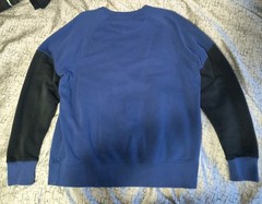 Nike Air Jordan Vintage Sweatshirt Adult Large, Black/Blue, Crewneck