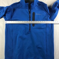 Eddie Bauer First Ascent Mens Tall L Mt Outpace Flex Fleece HZ Sapphire Blue NEW