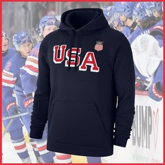 HOT US Hockey 2026 Logo Club Hoodie Full Size S-3XL Reprint Gildan