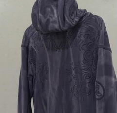 Triple Five Soul Hoodie Mens Extra Large Blue Henley Pullover Embroidered Y2K