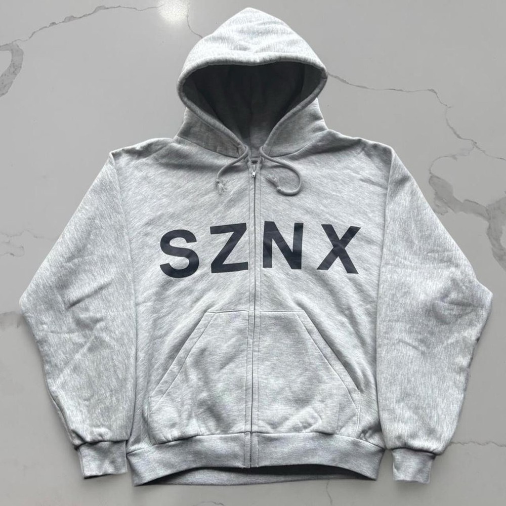Kanye West SZN X Season 10 Oversized Grey Zip Up Hoodie