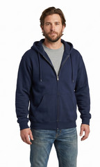 John Deere Mens John Deere Farm Co-Op Moline, Illinois Full Zip Hoodie New Small