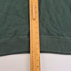 Crew Clothing Sweatshirt Large Green Mens 100% Cotton 1/4 Zip Long Sleeve