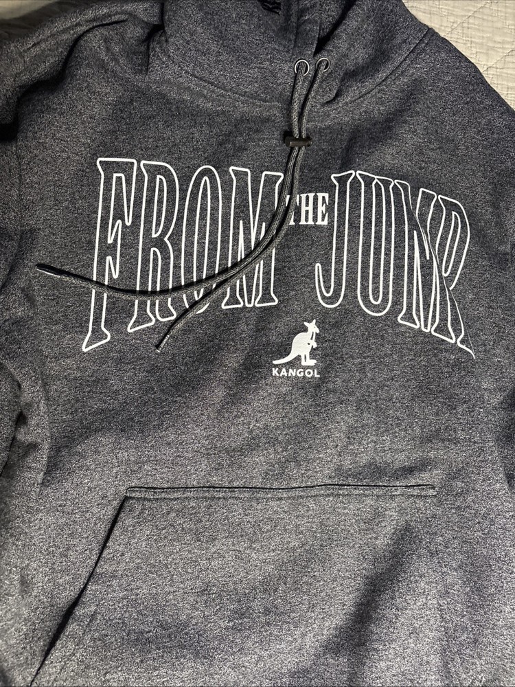 Kangol Born British Hoodie Raised On Streets New York “from The Jump” Men’s L