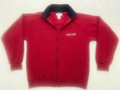 cuffys cape cod sweatshirt Full Zip Front Pockets Red Mens Medium