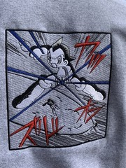 Astro Boy Unisex Hoodie – Retro Anime Sweatshirt EMBROIDERED Unisex Anime Hoodie