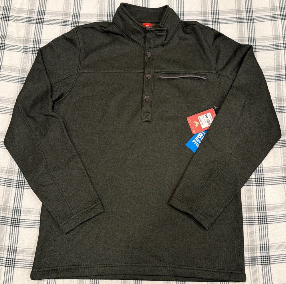 Eastern Mountain Sports Fireside Button Pullover Mens Medium Pine Grove Fleece