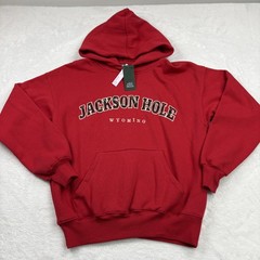 Wild Fable Hoodie adult S Red Pullover Oversized Hooded Pockets Embroidered Logo