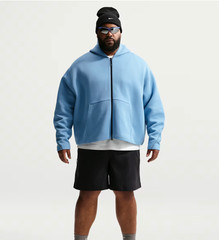 Nike Tech Men’s Fleece Full-Zip Hoodie Work Blue Mens IF1319-486