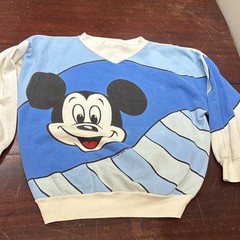 Rare Vintage 80s 90s Sunday Comics Mickey Mouse Graphic Crewneck Sweatshirt S/M