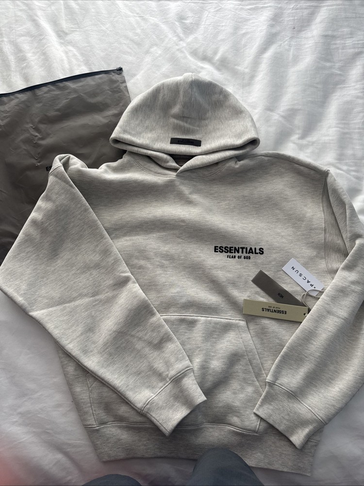 Essentials Fear Of God Hoodie Light Oatmeal Size Small