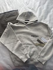 Essentials Fear Of God Hoodie Light Oatmeal Size Small