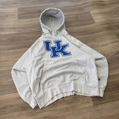 Champion Reverse Weave Kentucky Wildcats Hoodie Gray Blue Large 0994