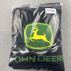 John Deere Hoodie Men Small Black Kangaroo Pocket Hooded Sweatshirt Pullover NWT