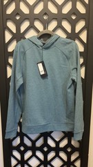 VRST Recharge Pebble Hoodie Aqua Dust Heather Men Size Small Athletic Hoodie NWT