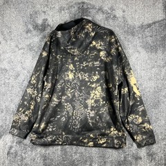 Kryptek Hoodie Mens XL Black Pullover 1/4 Zip Lined Fleece Pockets Camouflage