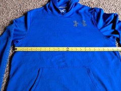 Mens Under Armour Loose All Season Gear Blue Pull On Hoodie Size XL