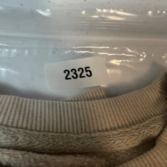 Goodfellow & Co Mens Size Small Crewneck Sweatshirt Beige / Green Cotton Blend