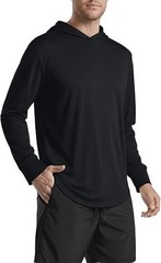 5 Pack Men’S Lightweight Pullover Hooded Tees – Long Sleeve Sweatshirts for Gym,