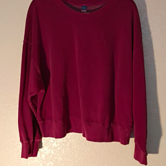 Old Navy Men’s Burgundy Solid Crew Neck Pullover Sweatshirt Long Sleeve 2XL 122