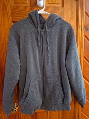 Sportswear Men’s Gray Full Zip Fleece Lined Hoodie w/ Pockets Size L