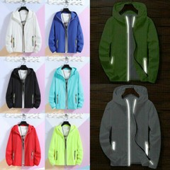 Men Waterproof Wind Breaker Zipper Hoodie Light Jacket Outwear Gym ThinWind Coat