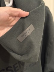 Fear of God Essentials Stretch Limo Black Mens Hoodie size M