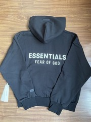 Fear of God Essentials 2025 Black Applique Zipups size M