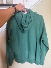 SUPREME SS18 CORD COLLEGIATE Box LOGO HOODED SWEATSHIRT Green Hoodie SZ M