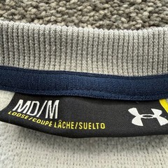Under Armour Mens Rival Fleece Crewneck Sweatshirt Gray Loose Fit Medium 5647