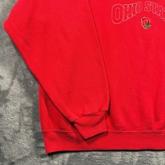 Vintage Ohio State Buckeyes Sweatshirt Mens XL Red Hanes Football NCAA Outdoor
