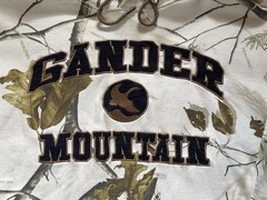 Gander Mountain Camo Hoodie Mens XL White Realtree Camouflage Guide Series