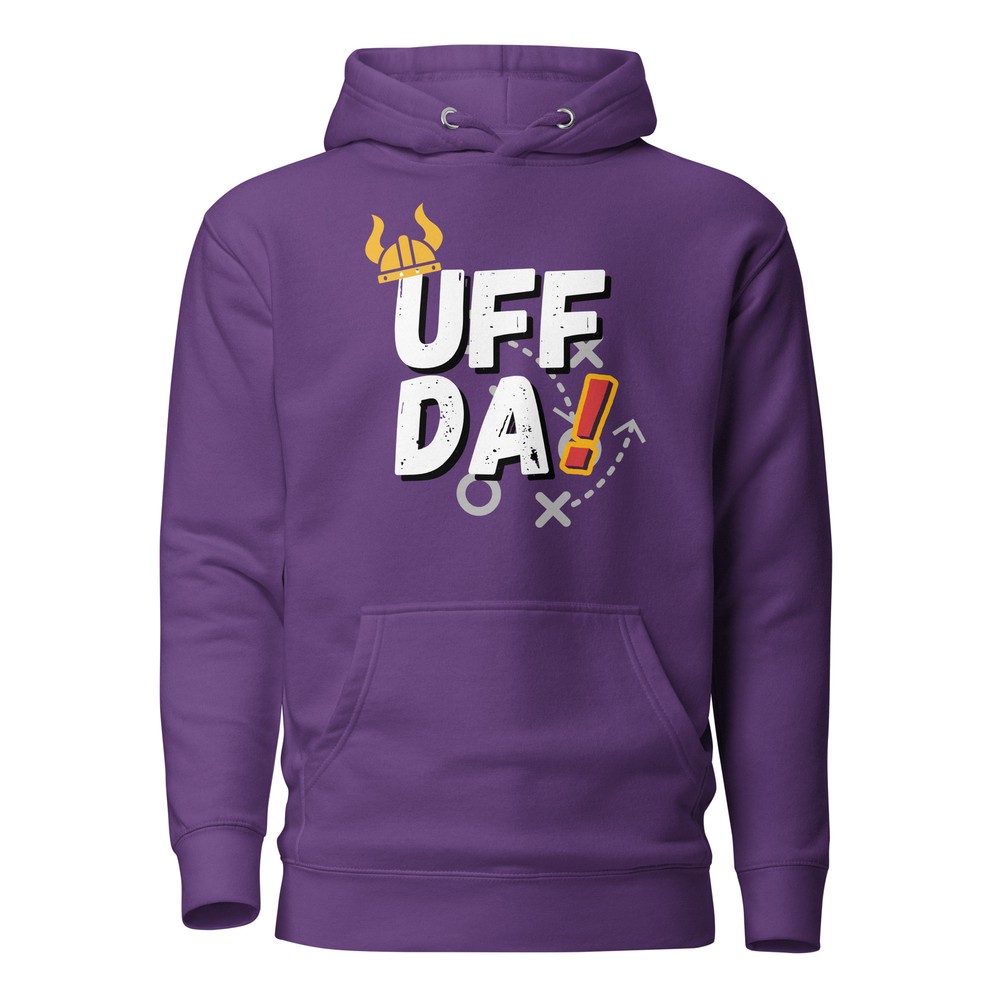 Uff Da Vikings Minnesota Football Funny Unisex Hoodie S,M,L,XL,2X,3X