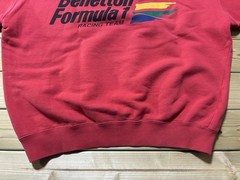United Colors of Benetton Formula 1 Racing Team Sweatshirt Size M Italy Vintage
