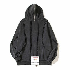 Mens Women Thug Hooded Club Pullover Hoodie Cardigan Zip Sweatshirt Jumper Coat