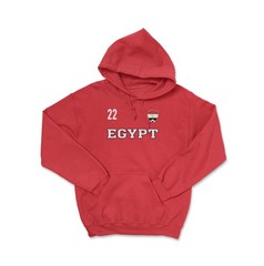 Egypt Marmoush 22 Inspired Soccer Jersey Style 2-Side Unisex Hooded Sweatshirt
