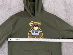 Southpole Hoodie Mens Large Green Teddy Bear Hip Hop Street Designer Logo Y2k