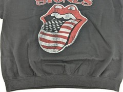 Junk Food Rolling Stones Sweatshirt Crew Neck North America 1981 Black Size XL